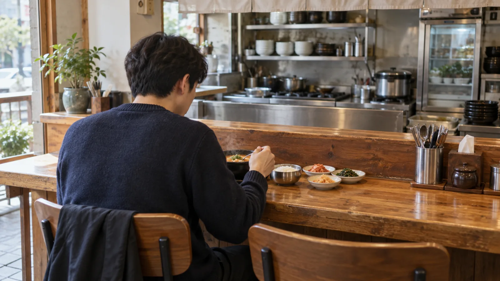 외국인 손님 식당 홍보, 혼자 온 일본인 손님도 주문할 수 있나요?